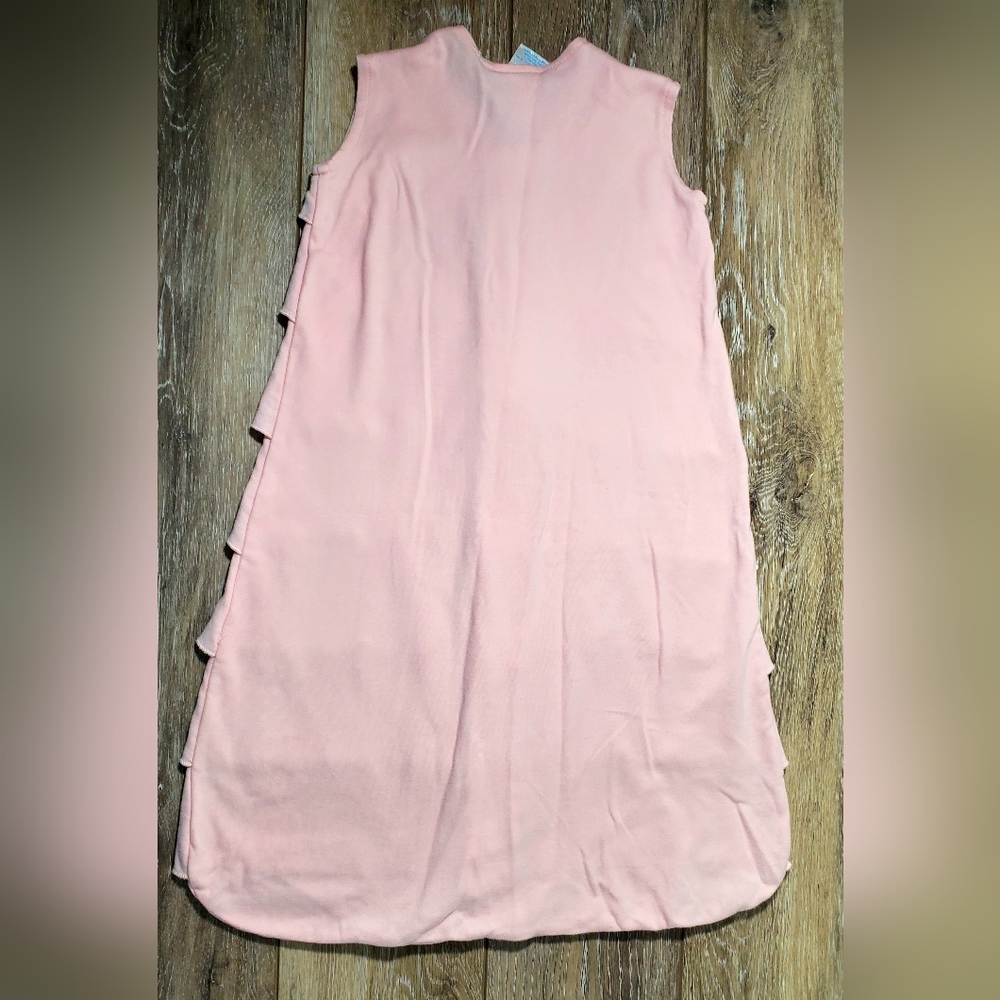 Halo Blush Pink Sleeveless Sleep Sack Flower Accent Size Birth - 6M - Picture 3 of 6